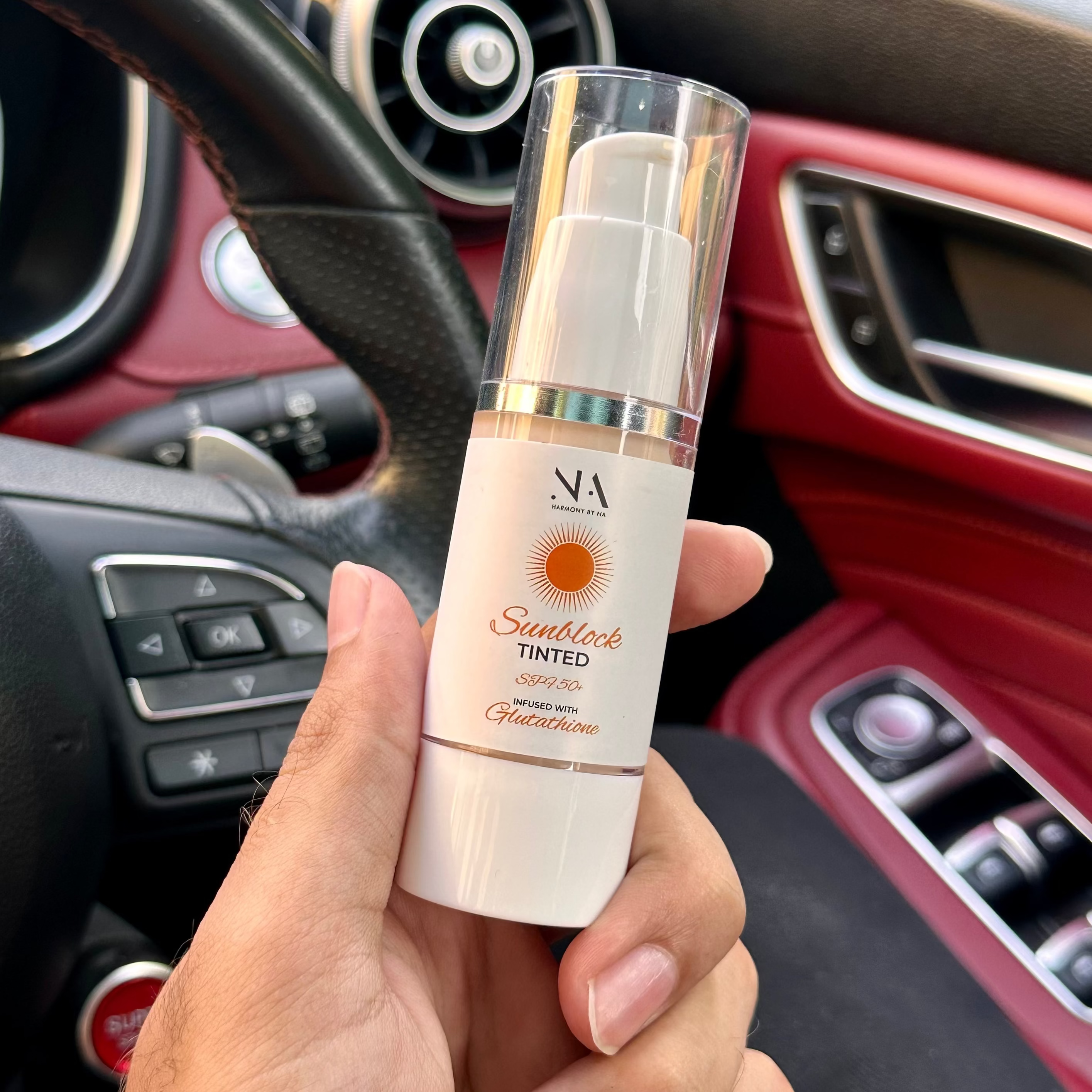 Glutathione Infused Sunblock SPF 50++ | Whitening & UV Protection Harmony By NA Glutathione Infused Sunblock SPF 50++ | Whitening & UV Protection Harmony By NA